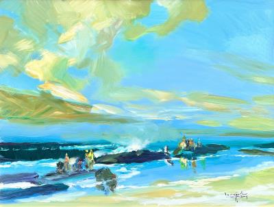 Stormy Beach, 2004 by Gywe U Lun - Auction record, sale price, and art valuation. Compare with similar artists and explore comparable artworks.