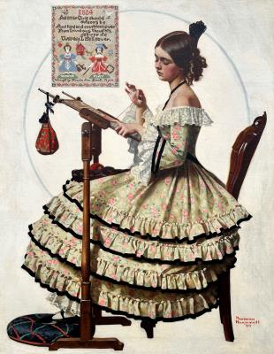 The Sampler (Saturday Evening Post Cover, March 1, 1924), 1923