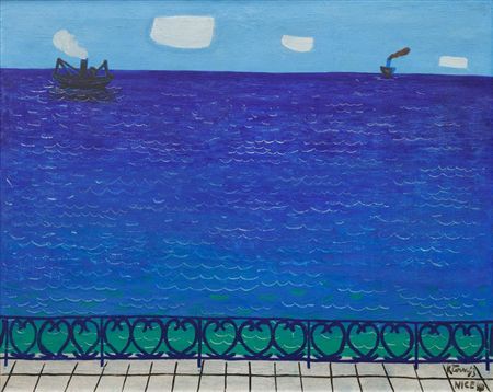 Sample artwork by Karel Cerny (1910 - 1960), known for illustration and modernist painting of still life, marine scenes - View similar artists and auction records