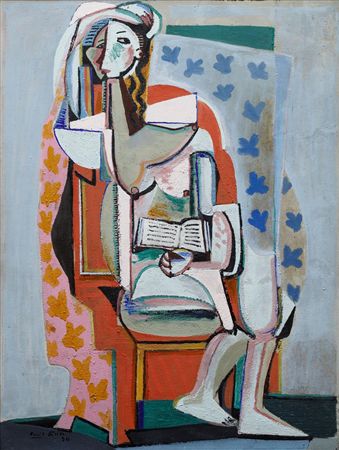 Sample artwork by Emil Filla (1882 - 1953), known for cubist still life painting and sculpture - View similar artists and auction records