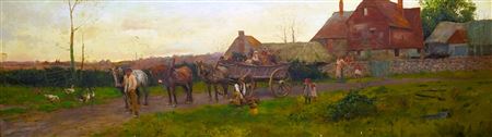 A Kentish outing by horse cart