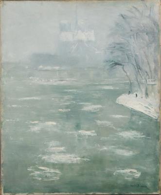Notre-Dame de Paris under the snow