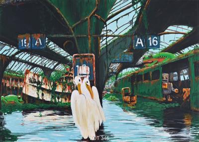 Railroad station by Fred E Knecht - Auction record, sale price, and art valuation. Compare with similar artists and explore comparable artworks.