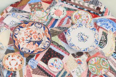 Plates on Quilt