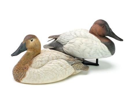 Pair of decorative canvasbacks