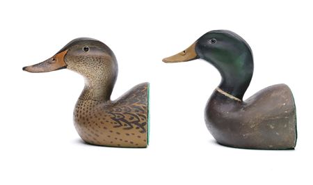 Pair of mallard bookends