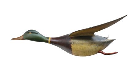Pair of flying mallard wall plaques