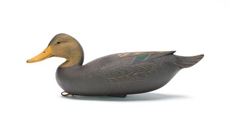 Hollow carved black duck by Bob White - Auction record, sale price, and art valuation. Compare with similar artists and explore comparable artworks.