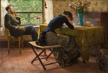 You and me by Erik Theodor Werenskiold - Auction record, sale price, and art valuation. Compare with similar artists and explore comparable artworks.