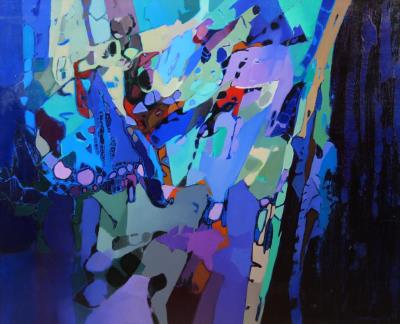 Abstraction on a blue background by Henri Gougis - Auction record, sale price, and art valuation. Compare with similar artists and explore comparable artworks.