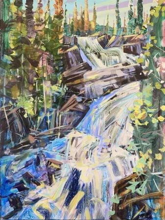 GERALDINE FALLS #2 (JASPER) by Rod Prouse - Auction record, sale price, and art valuation. Compare with similar artists and explore comparable artworks.