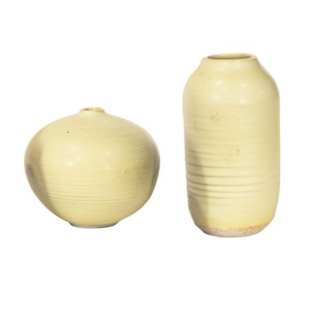 Twoporcelain glazed vases