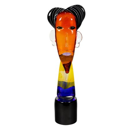 Glass head: Tributo a Modigliani
