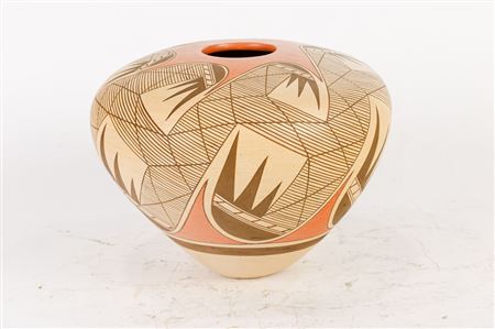 Hopi polychrome pottery vessel