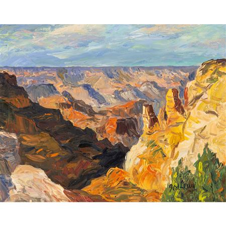 Sample artwork by Ted Lewy (1912 - 1963), known for commercial art, mural, architecture - View similar artists and auction records