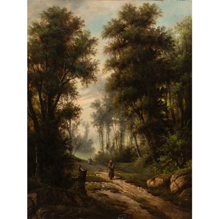 Untitled (Figures on a Verdant Path)