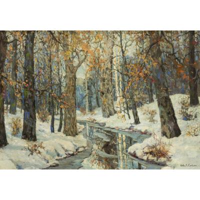 Untitled (Wooded Snow Scene)