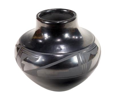 San Ildefonso pottery jar