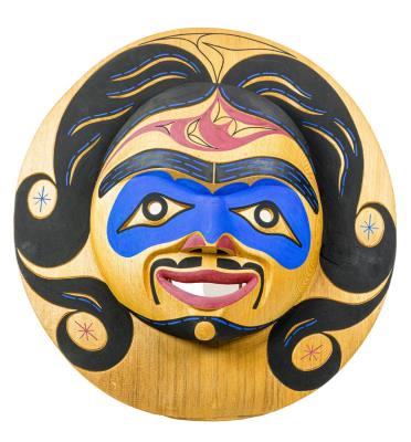 A Pacific Northwest mask: Wri-iq stan-upp