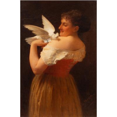 Untitled (Woman with Dove)