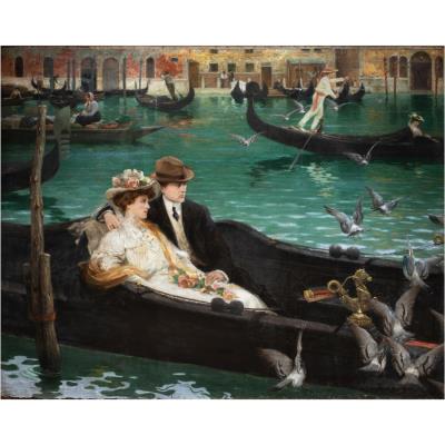 Untitled (Couple in Venetian Gondola)