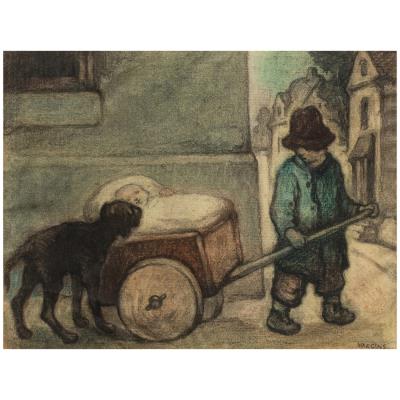 Untitled (Boy with Baby and Dog)