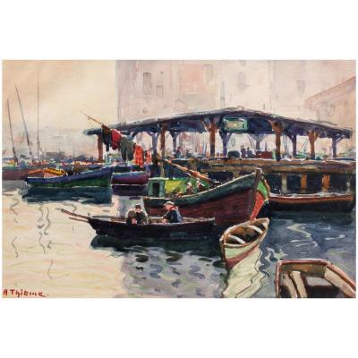 Untitled (Harbor Scene)