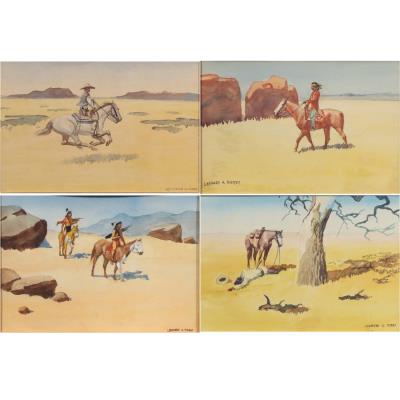 The Tragedy of the Pony Express; The Navajo; The Scouts; The Rider (4)