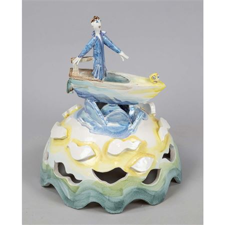 Sample artwork by Peter Strang (1936 - 2022), known for figure designer for ceramics - View similar artists and auction records
