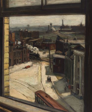 View of Montreal from a Window