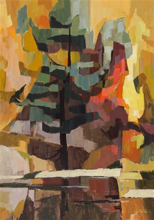 Conifer Contrast, Madawaska by Hilton Macdonald Hassell - Auction record, sale price, and art valuation. Compare with similar artists and explore comparable artworks.