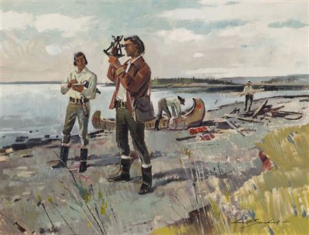 Philip Turnor Surveying Lake Athabasca
