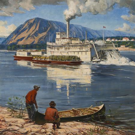 Distributor at Fort Norman by Joseph Sydney Hallam - Auction record, sale price, and art valuation. Compare with similar artists and explore comparable artworks.