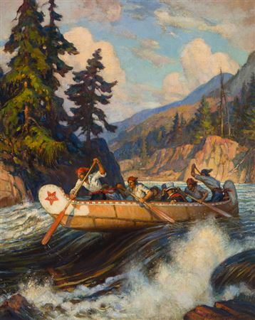 Sample artwork by Adam Sherriff Scott (1887 - 1980), known for landscape, portrait and still life painting, prints, illustration - View similar artists and auction records
