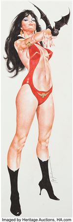 Jose "Pepe" Gonzalez Vampirella #19 Cover Image Re-Creation Painting Original Art (2000)