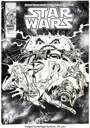 Frank Springer Star Wars Weekly #49 Cover Original Art (Marvel UK, 1979)