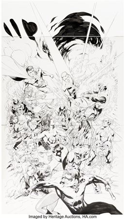 Howard Porter Titans #10 Cover Original Art (DC, 2009)