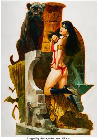 Vampirella by Manuel SanJulian - Auction record, sale price, and art valuation. Compare with similar artists and explore comparable artworks.