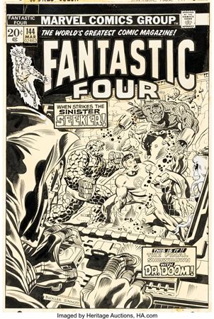 Rich Buckler and Joe Sinnott Fantastic Four #144 Cover Dr. Doom Original Art (Marvel, 1974)