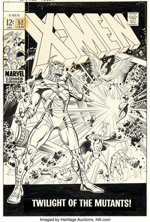 Marie Severin and Joe Sinnott The X-Men #52 Cover Original Art (Marvel, 1968) by Marie Severin - Auction record, sale price, and art valuation. Compare with similar artists and explore comparable artworks.