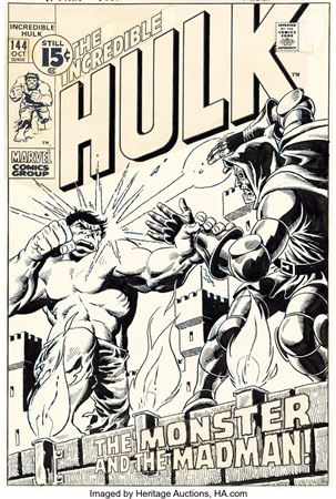 Herb Trimpe and John Severin The Incredible Hulk #144 Cover Doctor Doom Original Art (Marvel, 1971)