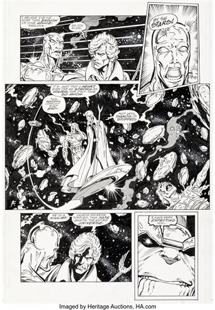 Ron Lim and Joe Rubinstein The Infinity Gauntlet #5 Story Page 21 Original Art (Marvel, 1991)