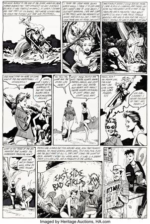 Jaime Hernandez Love and Rockets #2 Maggie, Penny, and Hopey Story Page 10 Original Art (Fantagraphics, 1983)