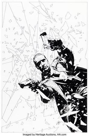 Tim Bradstreet Punisher #16 Cover Original Art (Marvel/Max, 2005)