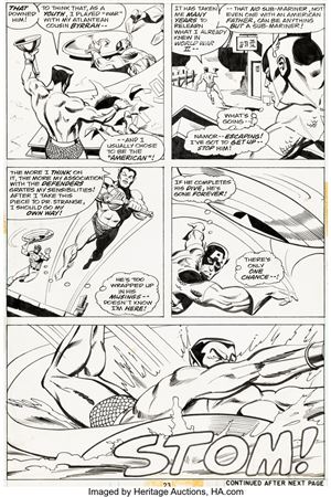 Bob Brown and Mike Esposito The Avengers #117 Story Page 14 Avengers/Defenders War Original Art (Marvel, 1973)