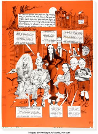 Mort Drucker MAD #311 Complete 5-Page Story "Adnauseam Family" Original Art and Signed Issue (EC, 1992)