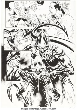Stuart Immonen and Wade von Grawbadger Amazing Spider-Man #799 Story Page 20 and Second Printing Variant Cover Original Art (Marvel, 2018)