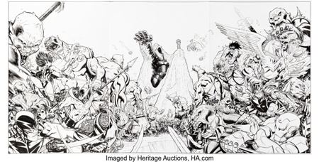 Ed McGuinness Avengers #18-20 Connecting Covers Original Art (Marvel, 2019) by Ed McGuinness - Auction record, sale price, and art valuation. Compare with similar artists and explore comparable artworks.
