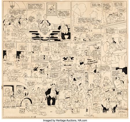 George McManus Bringing Up Father Sunday Comic Strip Original Art dated 11-15-36 (King Features Syndicate, 1936) by George McManus - Auction record, sale price, and art valuation. Compare with similar artists and explore comparable artworks.