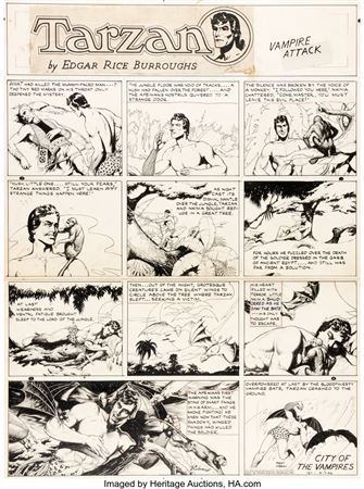 Sample artwork by Ruben Moreira (1922 - 1984), known for comic illustration - View similar artists and auction records